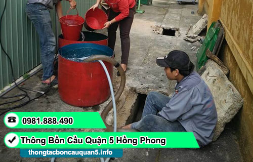 Thông cống bị trào ngược tại Quận 5 giá rẻ 0981888490 BH 5 năm
