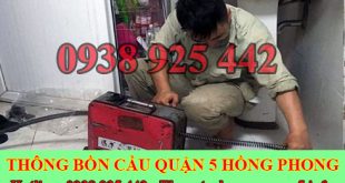 Thông đường ống nước bị tắc nghẹt Quận 5 giá rẻ 0981888490