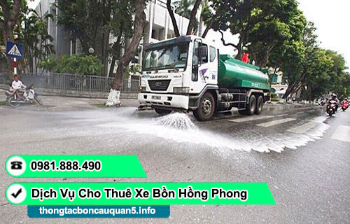 Cho thuê xe bồn TPHCM chở nước, rửa đường