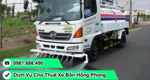 thuê xe bồn tưới nước rửa đường tphcm